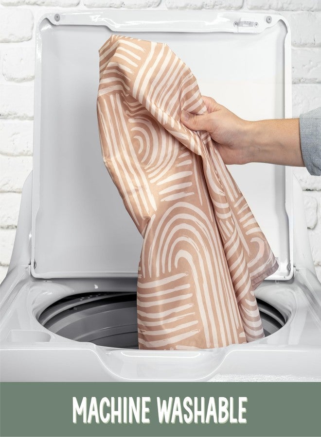 S&T INC. Baby Splat Mat for Under High Chair, Water Resistant Floor Mat, 42 Inches by 42 Inches, Tan Arches - Image 5